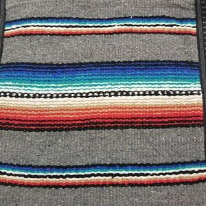 El Paso Saddleblanket Bags - El Paso Saddleblanket Gray Rio Bravo Serape Bag El Paso Saddleblanket Bags - El Paso Saddleblanket Gray Rio Bravo Serape Bag